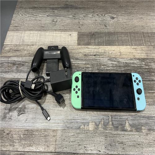 AS-IS Nintendo Switch W/ Joy-Con (L)/(R) - Pastel Green/Pastel Blue