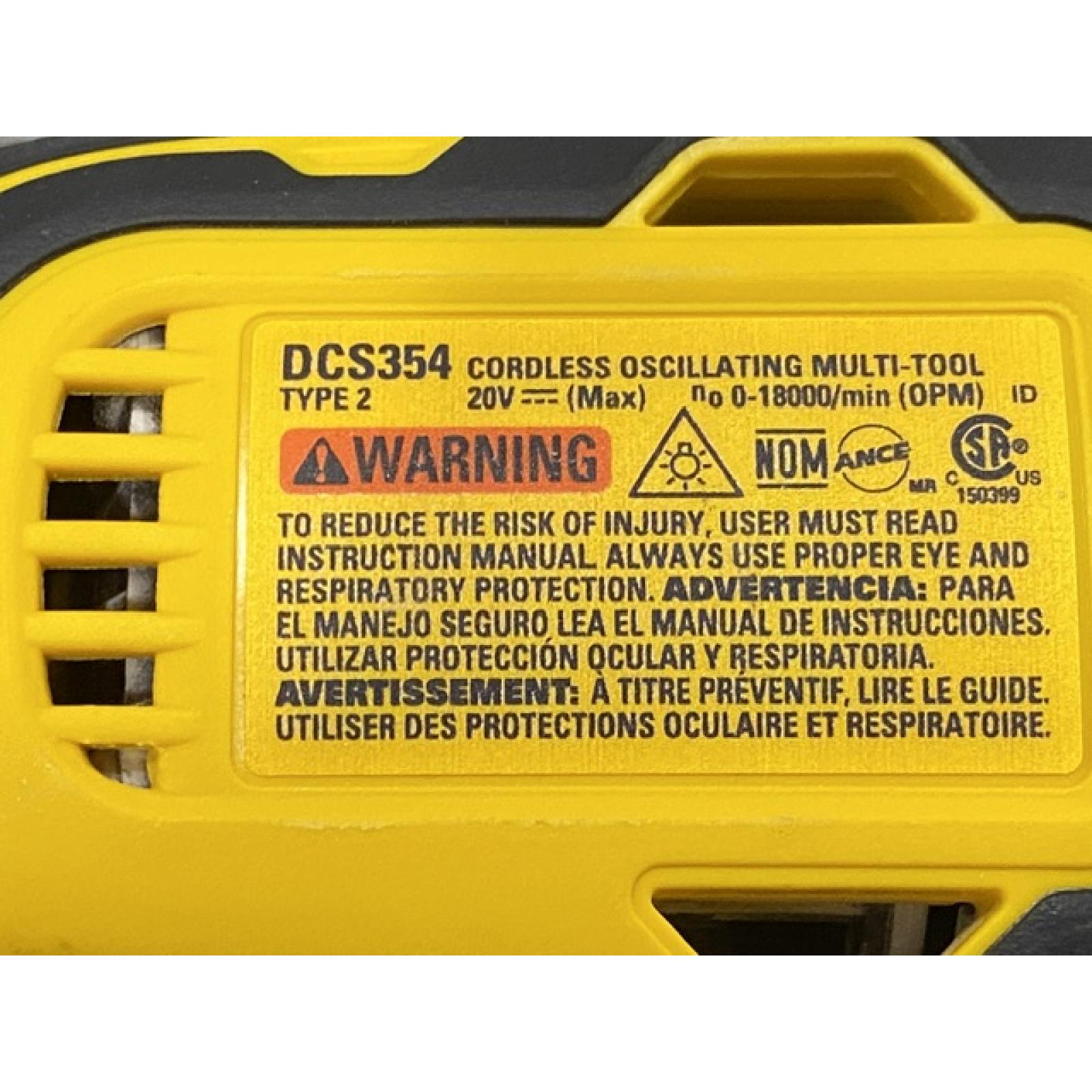 AS-IS DEWALT ATOMIC 20V MAX Cordless Brushless Oscillating Multi Tool Kit