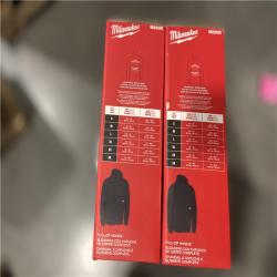 NEW! - Milwaukee Men's X-Large Black GRIDIRON Full-Zip Hoodie - 2 UNITS