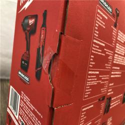 NEW-Milwaukee 12/18V Lithium-Ion Cordless 3/8 in. Ratchet and 1/2 in. High Torque Impact Wrench with Friction Ring Combo Kit