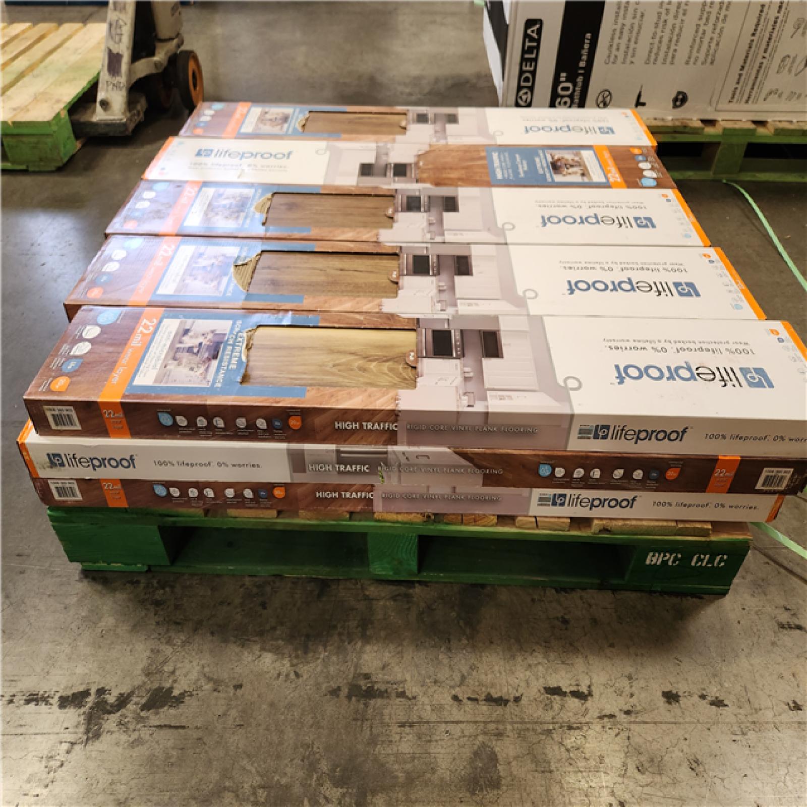 Phoenix Location AS-IS Lifeproof Sundance Canyon Hickory 22 MIL x 7.1 in. W x 48 in. L Click Lock Waterproof Luxury Vinyl Plank Flooring(285 sqft/15 case)