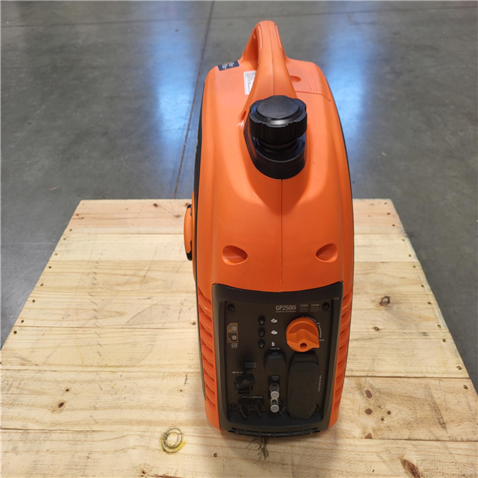 CALIFORNIA AS-IS GENERAC GP2500I 2 200 RUNNING WATT/ 2 500 STARTING WATT INVERTER GENERATOR