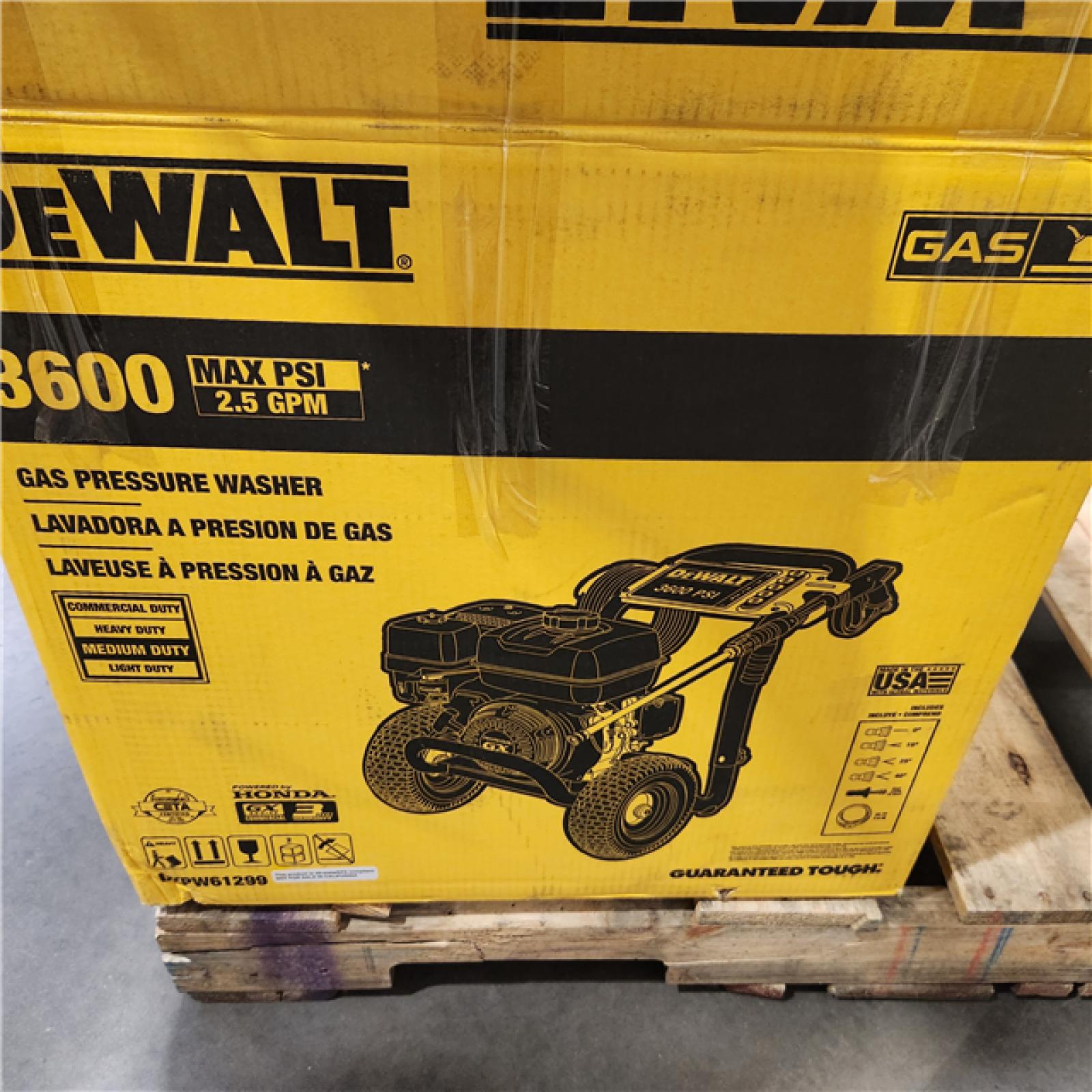 Dallas Location - As-Is DXPW61299 3600 PSI Dewalt Gas  Pressure Washer