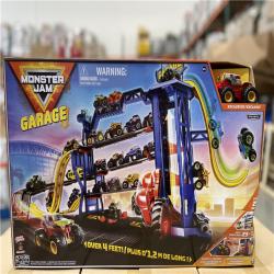 DALLAS LOCATION - BULLSEYE NEW! Monster Jam  Garage Playset PALLET-(24 UNITS)