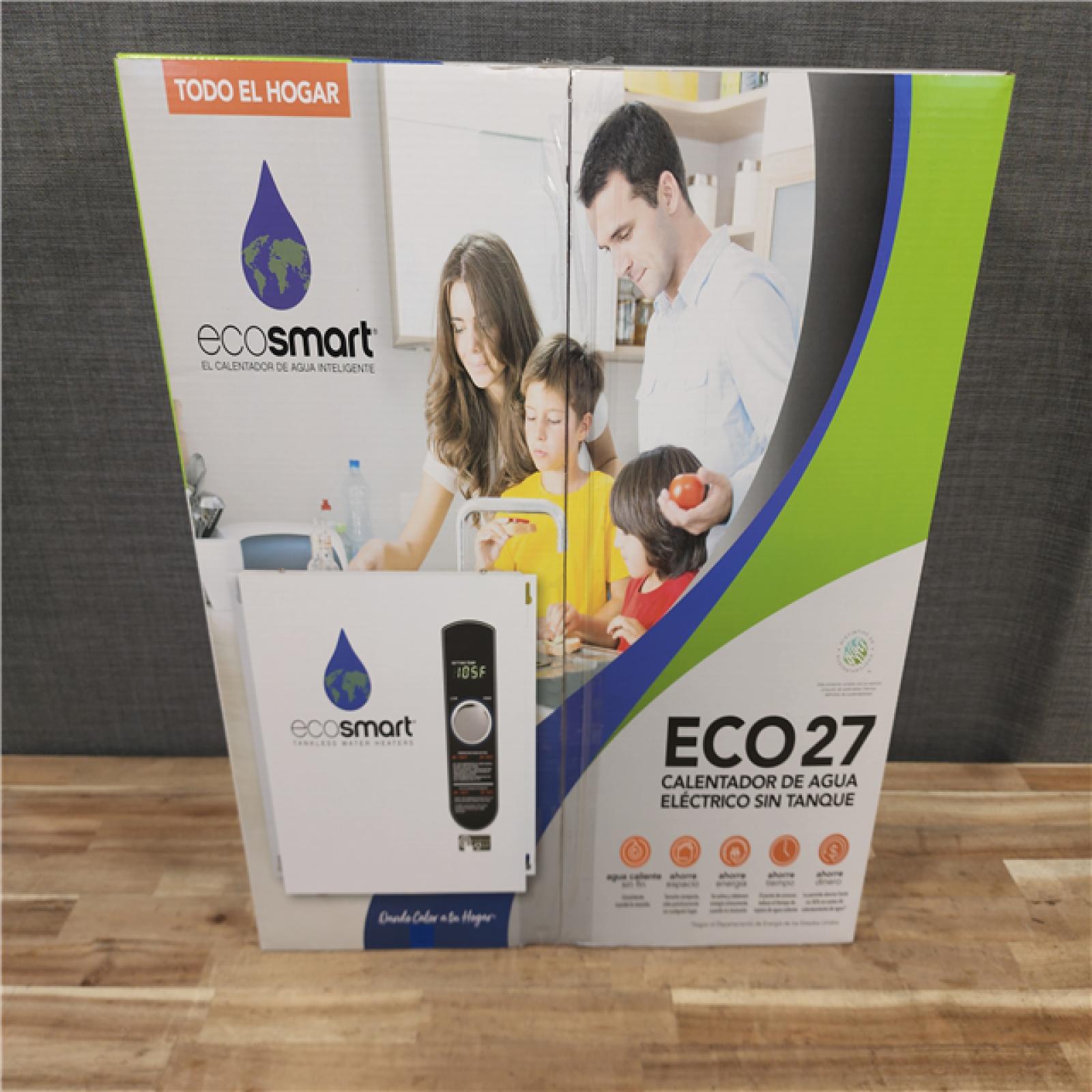 HOUSTON LOCATION - AS-IS (NEW) ECO27 TANKLESS ELECTRIC WATER HEATER