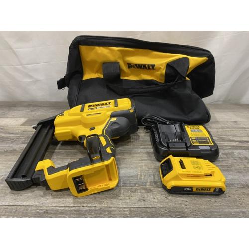 AS-IS DEWALT 20V MAX XR Lithium-Ion Cordless 18-Gauge Narrow Crown Stapler Kit