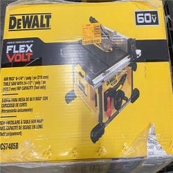 NEW- Dewalt -  DeWALT DCS7485B FLEXVOLT 60-Volt 8-1/4-Inch Adjustable Table Saw - Bare Tool
