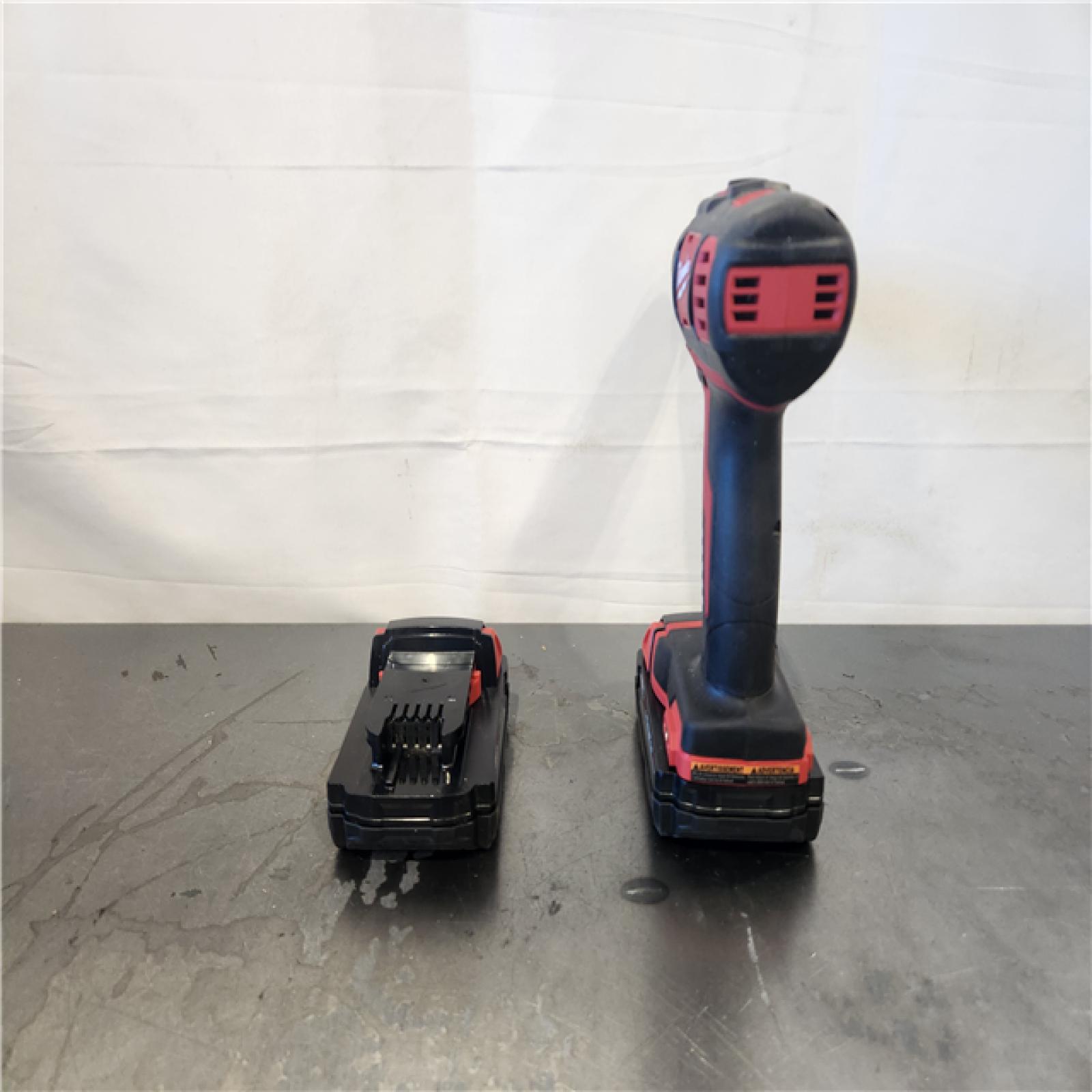 AS-IS- Restored Milwaukee Tool M18 18-Volt Lithium-Ion 1/2  Drill Driver Compact Kit