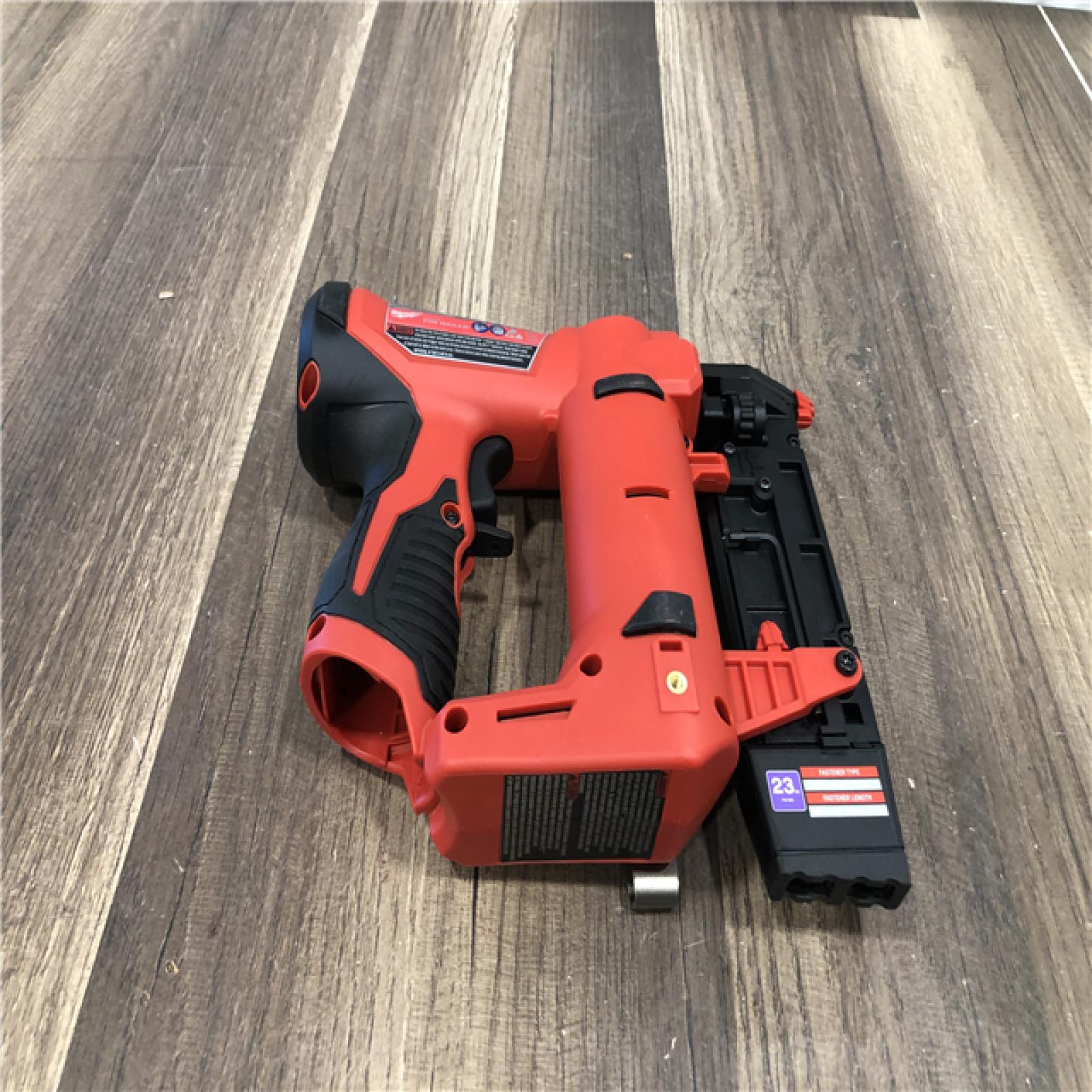 AS-IS Milwaukee 12-Volt 23-Gauge Lithium-Ion Cordless Pin Nailer (Tool-Only)