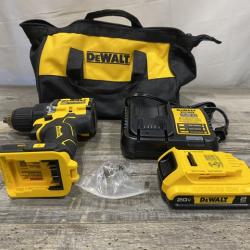 AS-IS DEWALT Atomic 20V Lithium-Ion Cordless Compact 1/2 in. Drill/Driver Kit