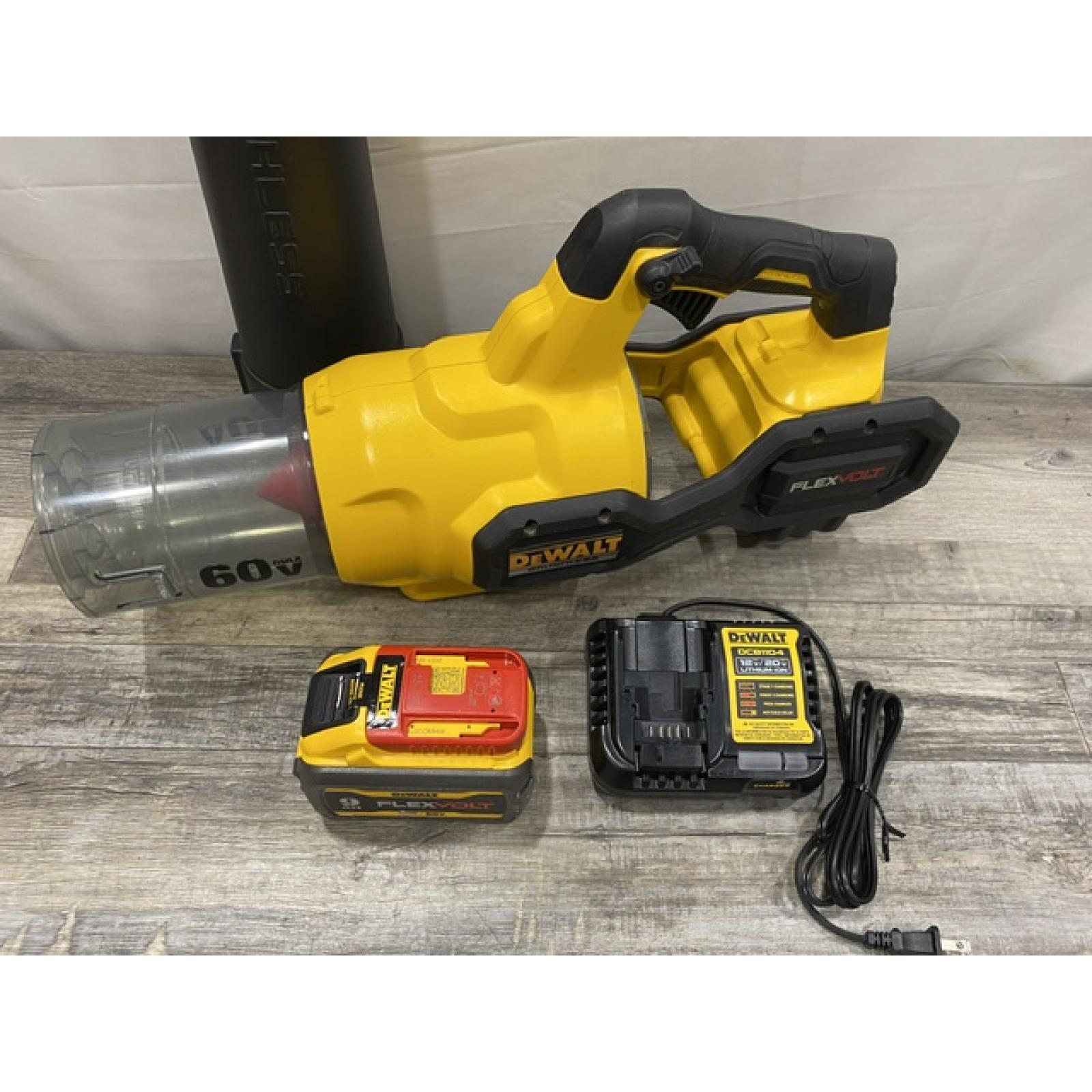 AS-IS DEWALT FLEXVOLT 60V MAX 125 MPH 600 CFM Brushless Cordless Battery Powered Blower Kit