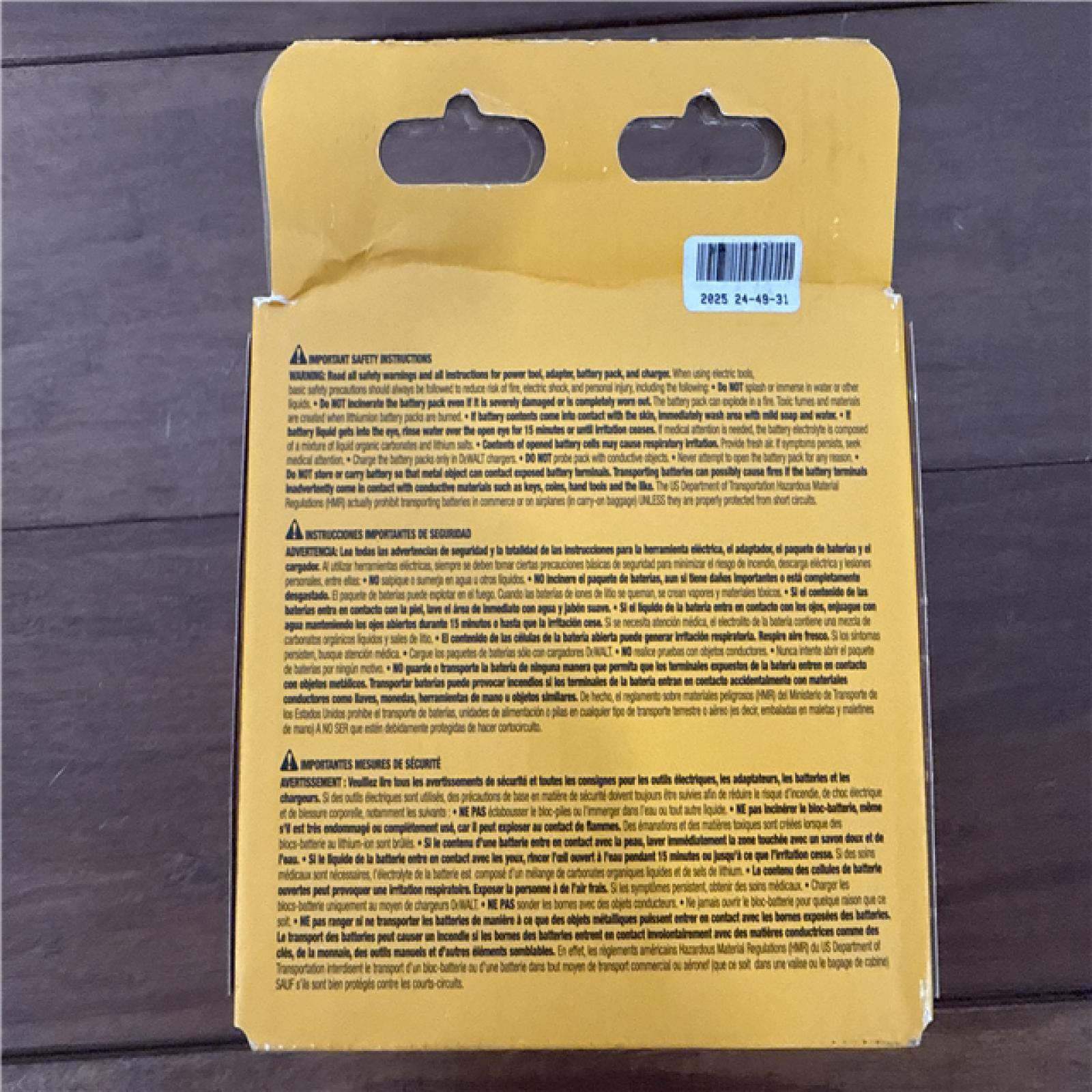 California NEW DeWalt Lithium Ion Battery 2-Pack