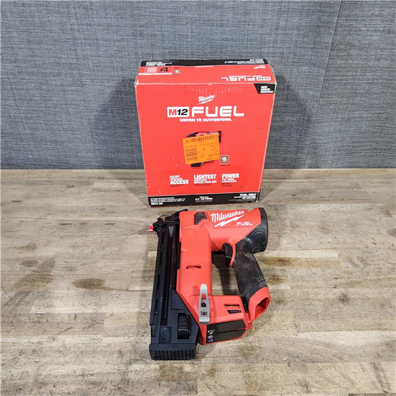 HOUSTON LOCATION - AS-IS Milwaukee M12 FUEL 18 Gauge Compact Brad Nailer (Tool-Only)