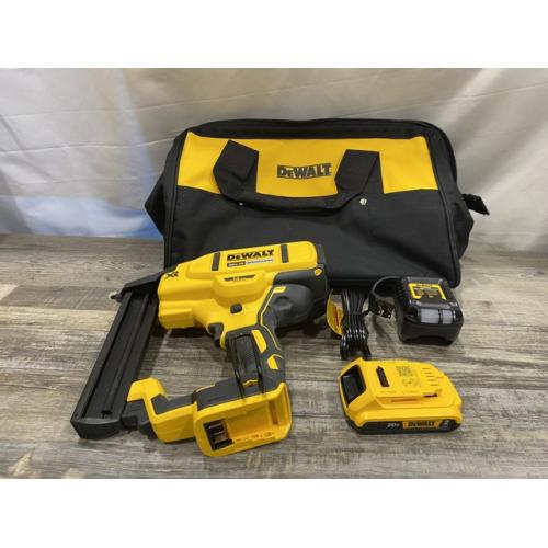 AS-IS DEWALT 20V MAX XR Lithium-Ion Cordless 18-Gauge Narrow Crown Stapler Kit