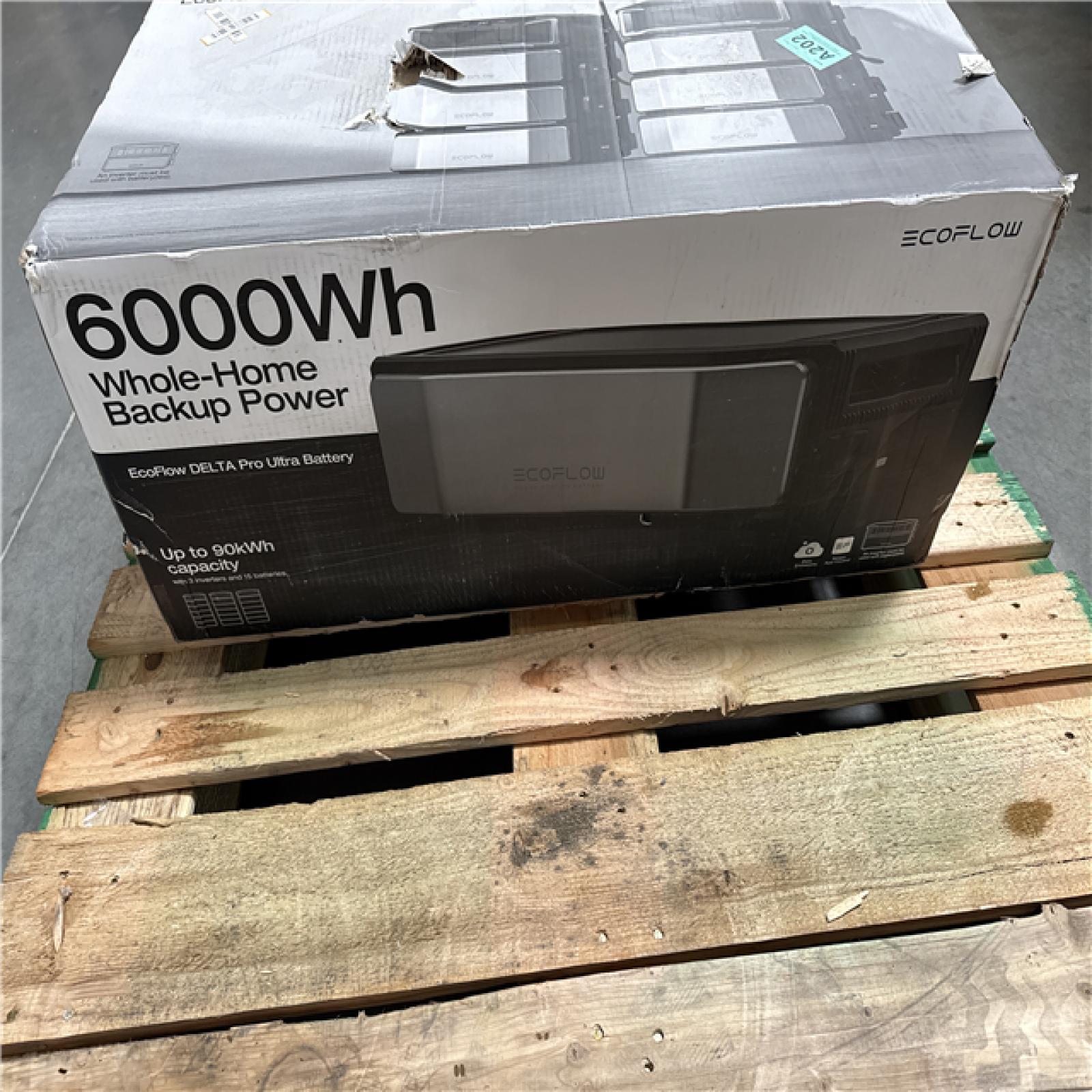 California AS-IS Ecoflow 6000W Whole-Home Backup Power (Damage Box)