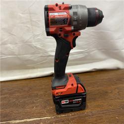 AS-IS Milwaukee 2904-22 Hammer Drill Driver Kit with Batteries  Charger & Tool Case  Red
