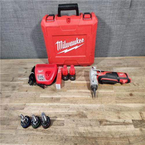 HOUSTON LOCATION - AS-IS M12 12-Volt Lithium-Ion Cordless PEX Expansion Tool Kit with (2) 1.5 Ah Batteries  (3) Expansion Heads and Hard Case