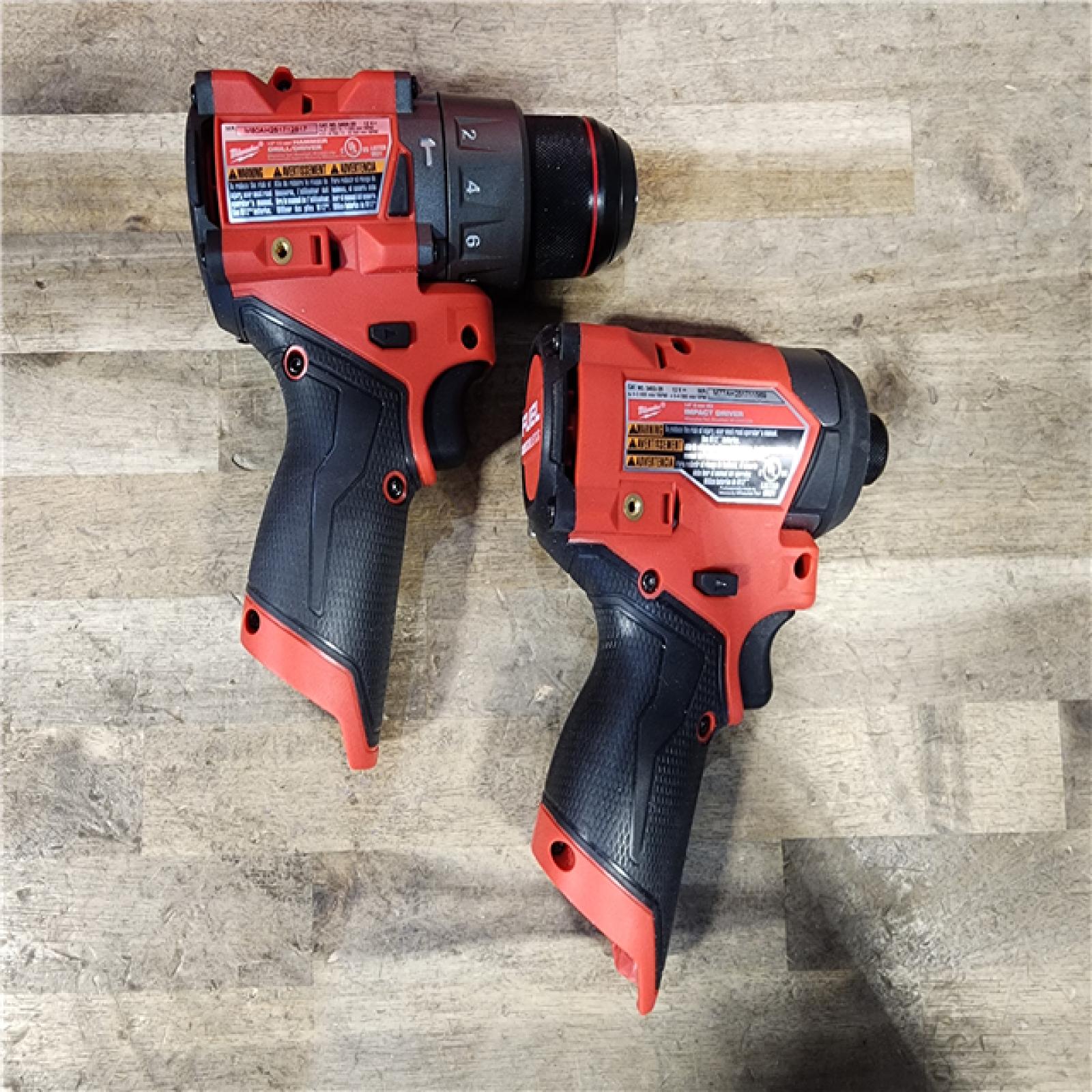 HOUSTON LOCATION - AS-IS Milwaukee 3497-22 12V Brushless Hammer Drill and Impact Driver Combo Kit