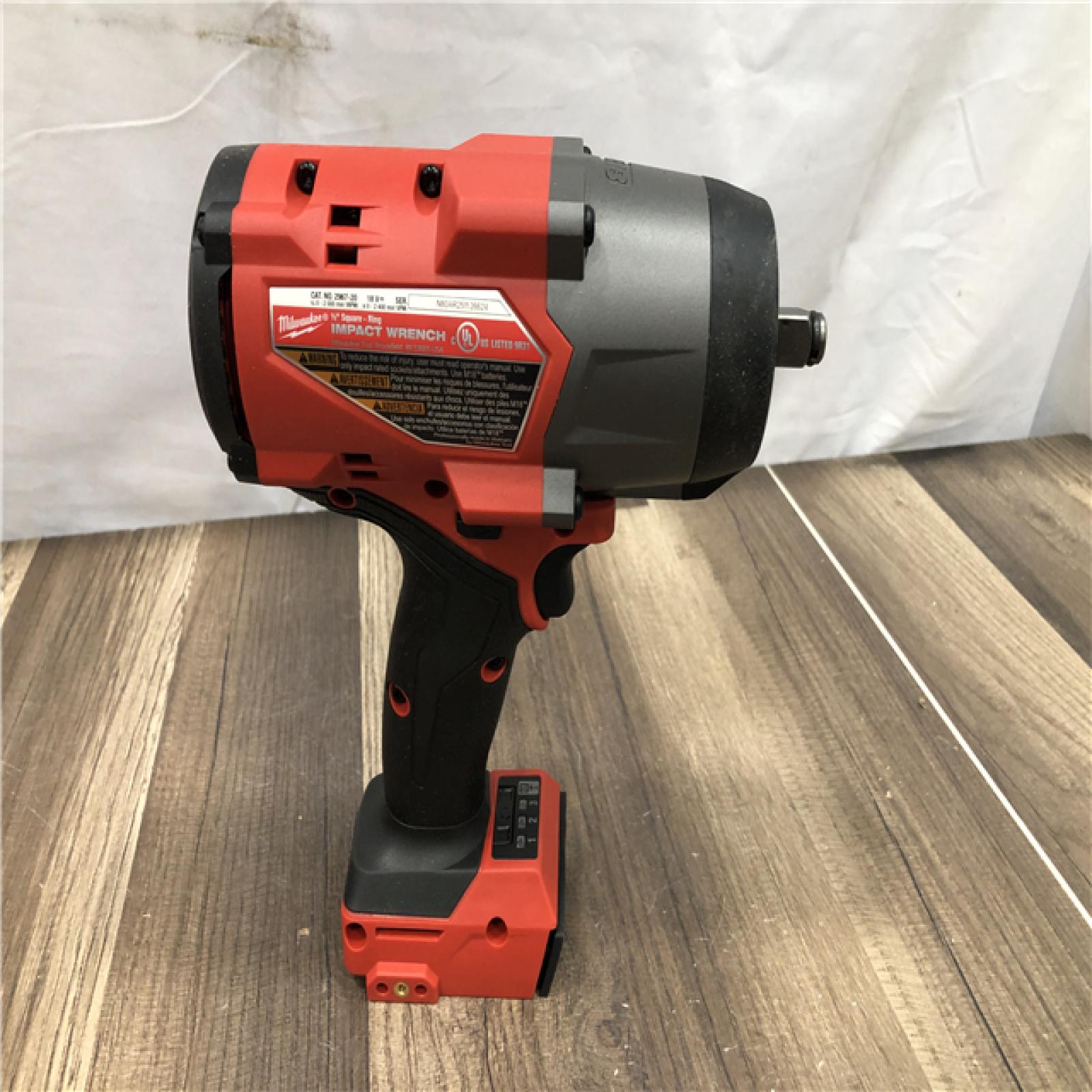 AS-IS Milwaukee FUEL 18V Lithium-Ion Brushless Cordless 1/2 in. Impact Wrench w/Friction Ring Kit