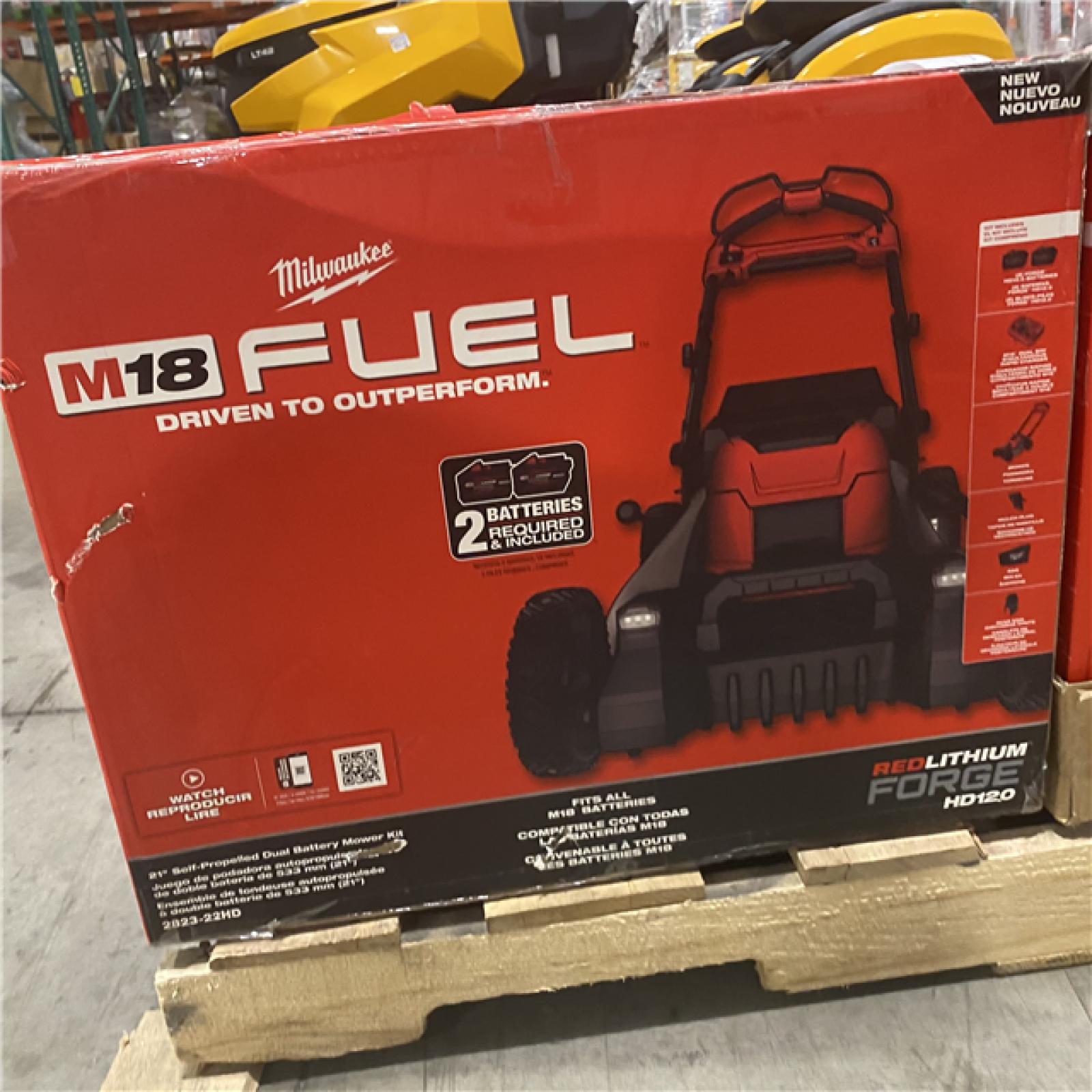 NEW- M18 FUEL Brushless Cordless 21 in. Walk Behind Dual Battery Self-Propelled Mower W/(2) 12.0Ah Battery and Rapid Charger