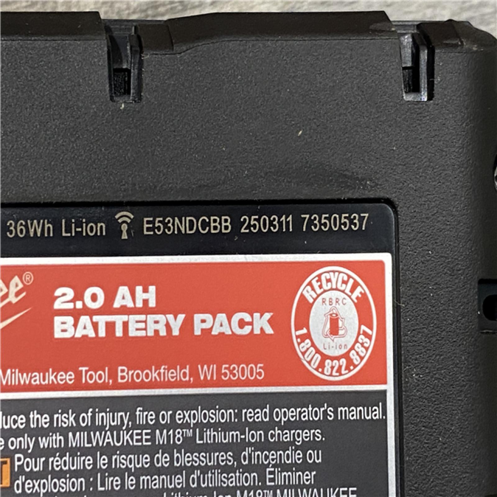 AS-IS Milwaukee18V Lithium-Ion Brushless Cordless Compact Drill/Impact Combo Kit