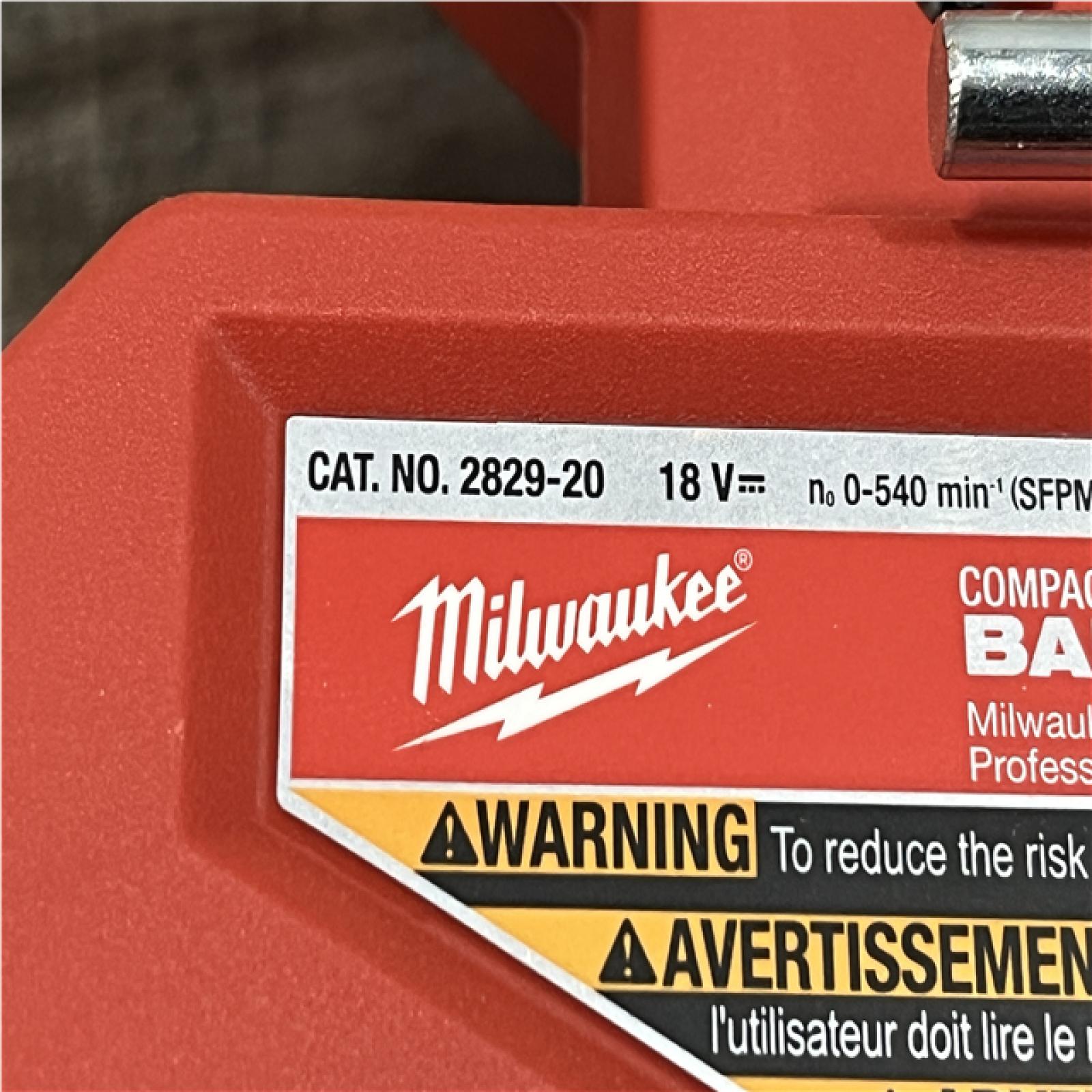 AS-IS Milwaukee FUEL 18V Lithium-Ion Brushless Cordless Compact Bandsaw (Tool-Only)