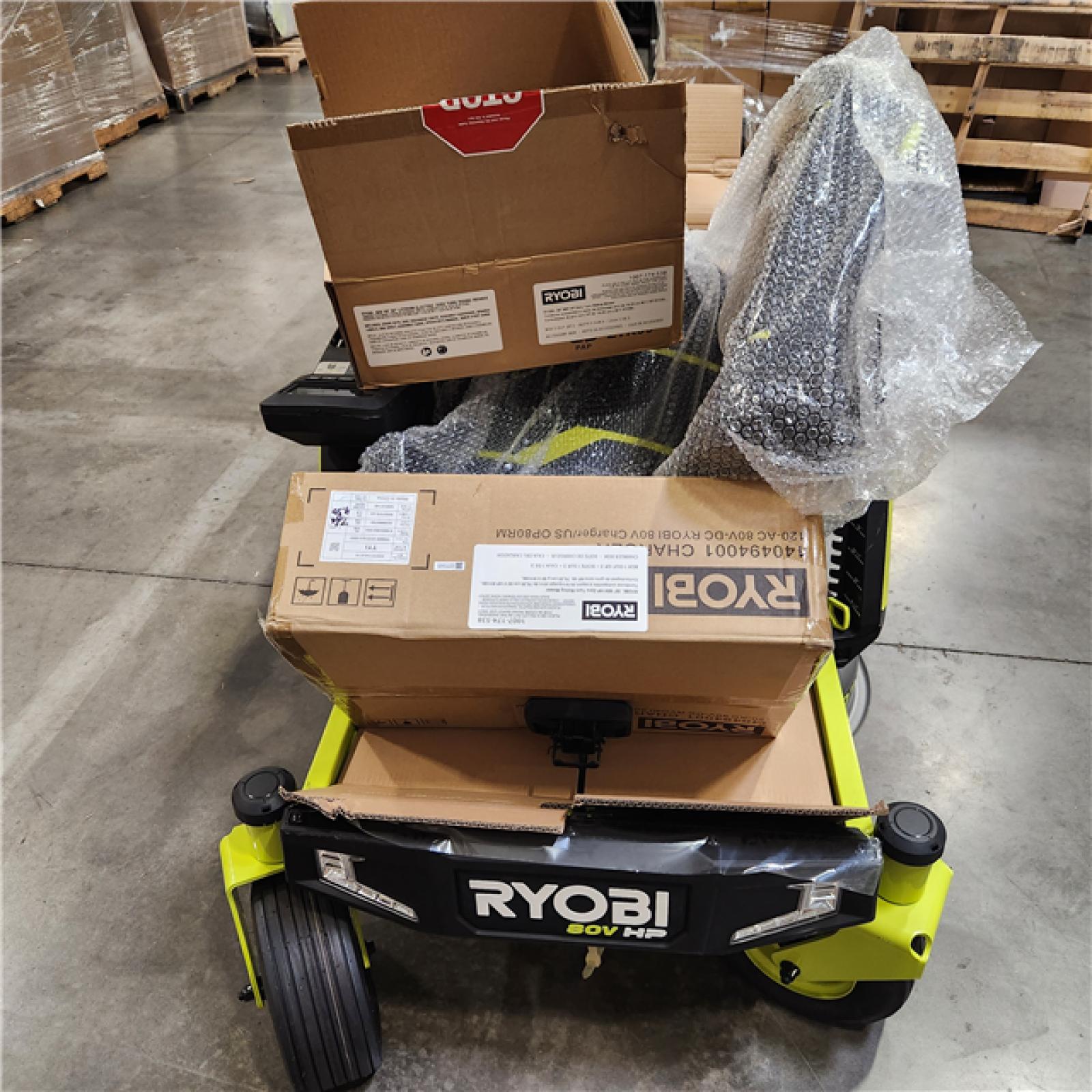 Dallas Location - As-Is RYOBI 80V HP BRUSHLESS 30 LITHIUM ELECTRIC ZERO TURN RIDING MOWER KIT