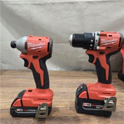 GOOD- Milwaukee M18 18-Volt Lithium-Ion Brushless Cordless Combo Kit (4-Tool) with 2-Batteries, 1-Charger and Tool Bag