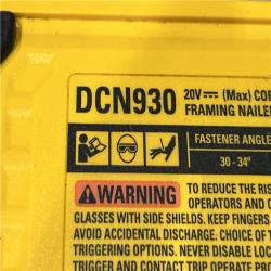 AS-IS DEWALT 20V 30 Degree Cordless Framing Nailer (Tool-Only)