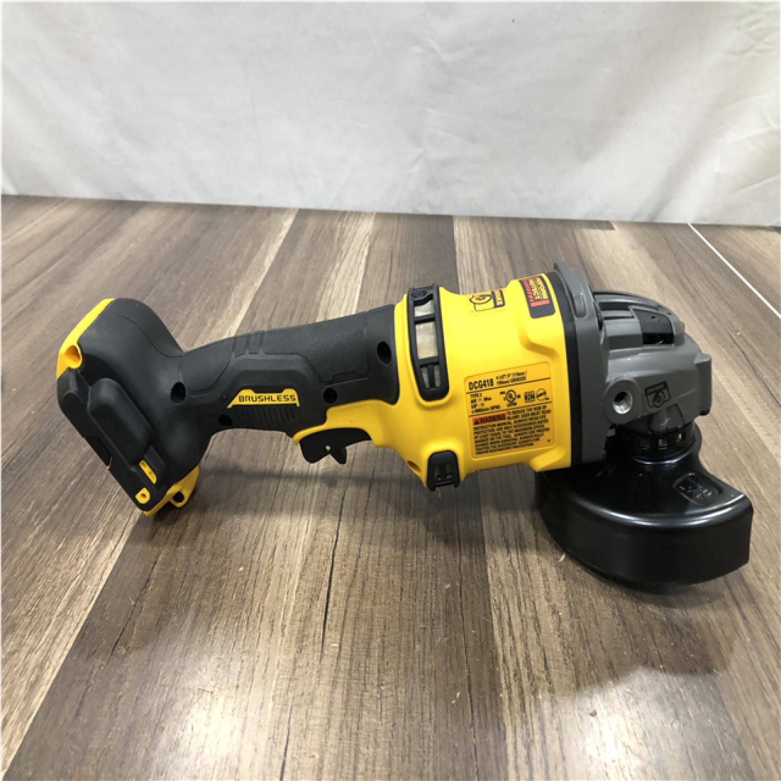 AS-IS DEWALT FLEXVOLT 60V MAX Cordless Brushless 4.5 in. to 6 in. Small Angle Grinder with Kickback Brake (Tool Only)