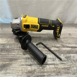 AS-IS DEWALT 20-Volt MAX Cordless Brushless 4-1/2 in. Angle Grinder with Slide Switch (Tool Only)