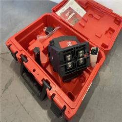 AS-IS - Milwaukee 100 Ft. REDLITHIUM Lithium-Ion USB Green Rechargeable Cross Line Laser Level with Charger
