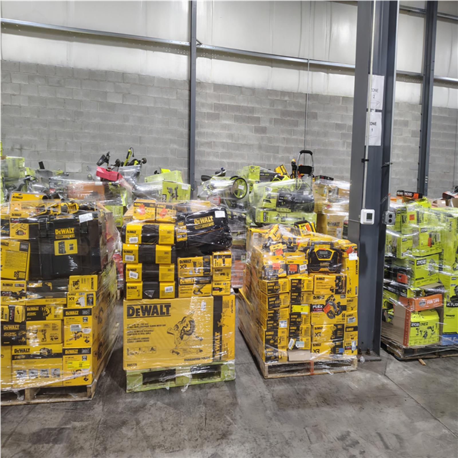 Pittston Location As-Is Power Tools Partial Truckload (14 Pallets) 2992-B