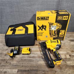HOUSTON LOCATION - AS-IS DeWalt 20V 16 Gauge Cordless Angled Finish Nailer Kit W/ 2Ah Battery