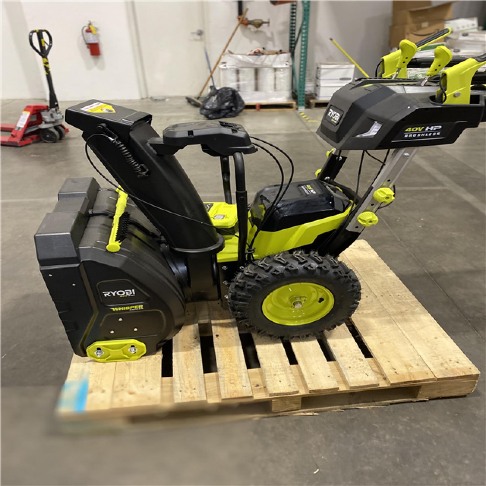 Dallas Location - As-Is RYOBI 40V HP Brushless Whisper Series 24 Snow Blower - (4) 6 Ah Batteries & Charger
