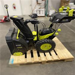 Dallas Location - As-Is RYOBI 40V HP Brushless Whisper Series 24 Snow Blower - (4) 6 Ah Batteries & Charger