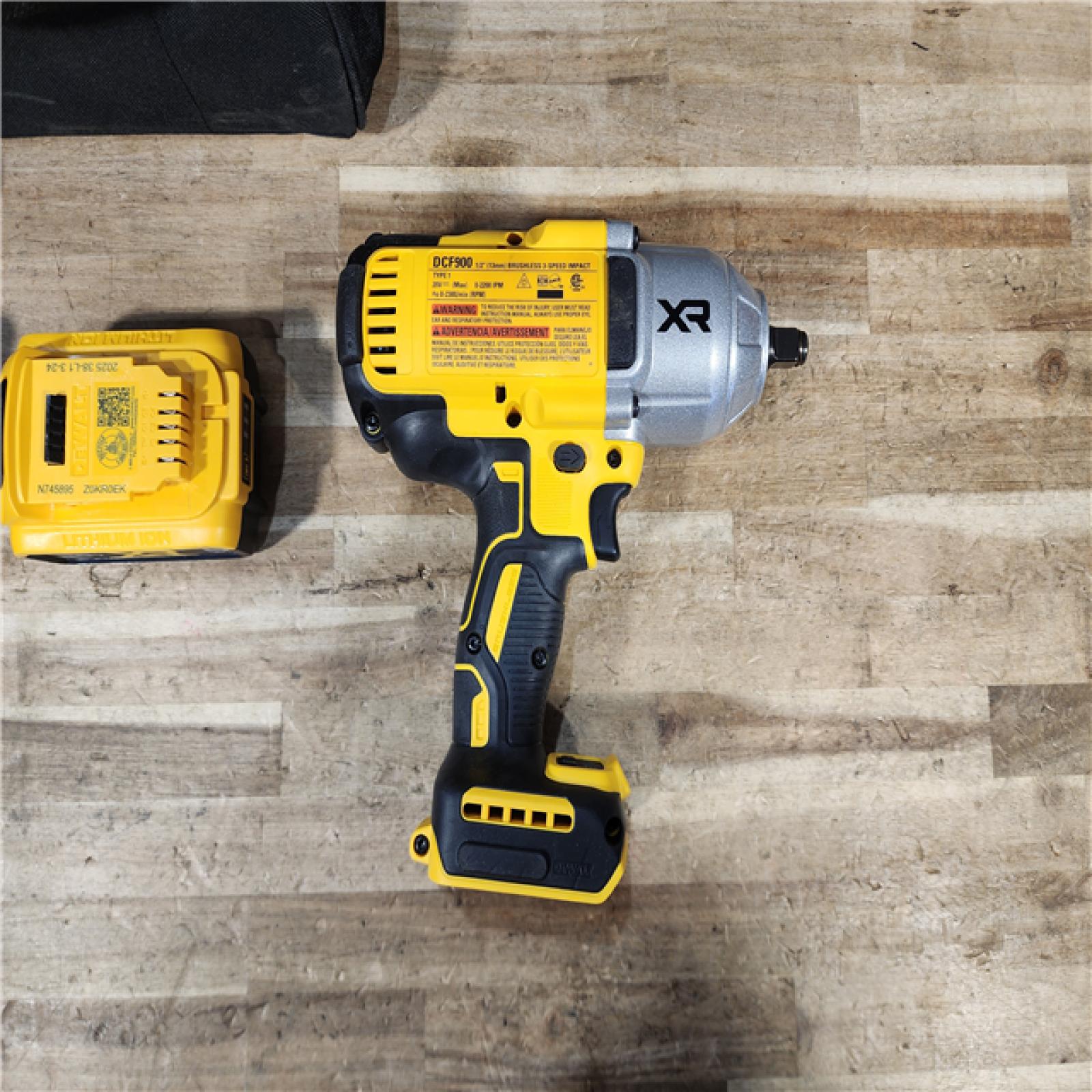 HOUSTON LOCATION - AS - IS DEWALT 20V MAX Cordless 1/2 in. Impact Wrench W/ BATTERY & CHARGER