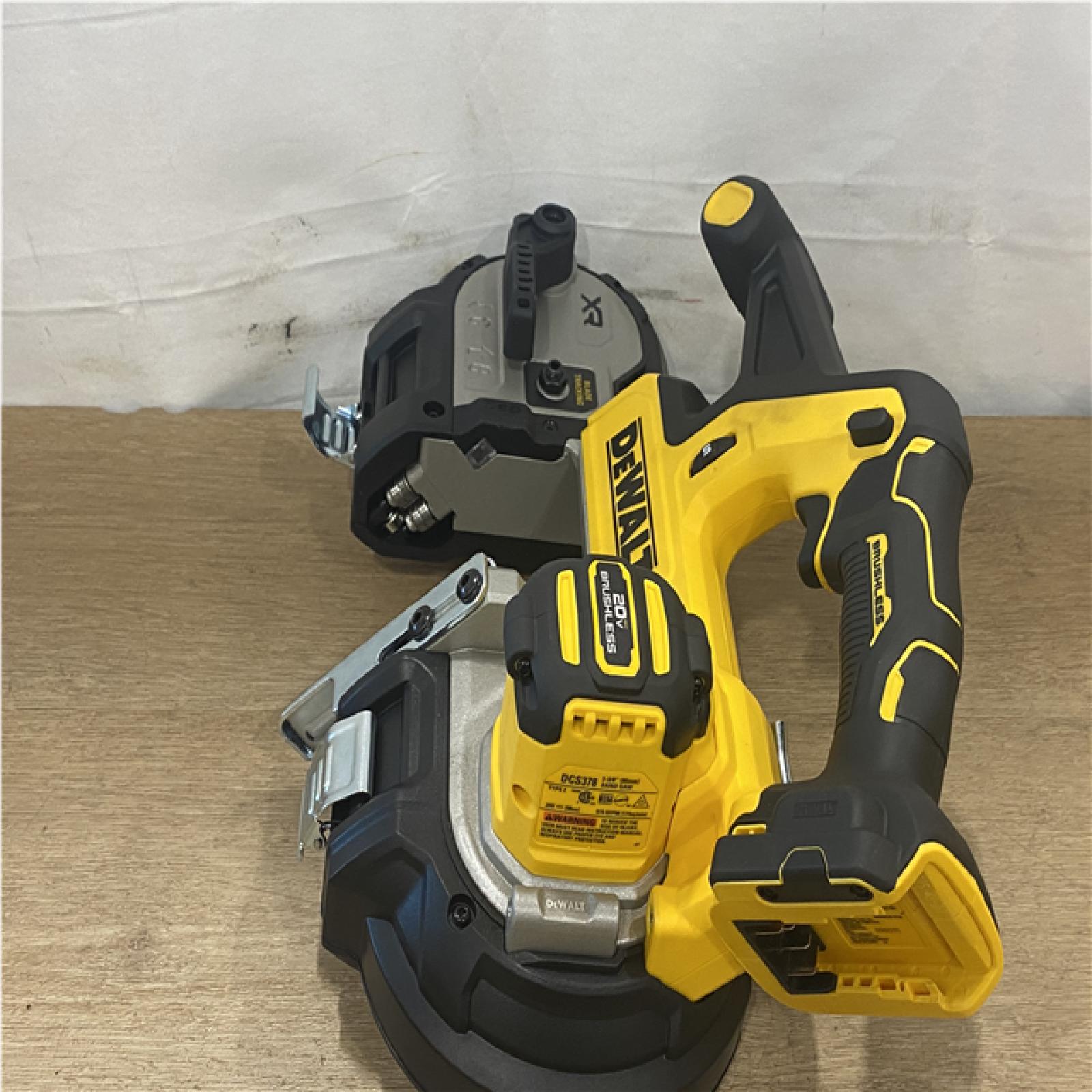 AS-IS DEWALT 20-Volt MAX 3-3/8 in. Cordless Brushless Bandsaw (Tool-Only)