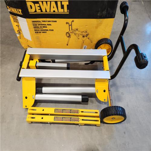 AS-IS DEWALT 33 lbs. Heavy Duty Rolling Table Saw Stand with Quick-Connect Stand Brackets