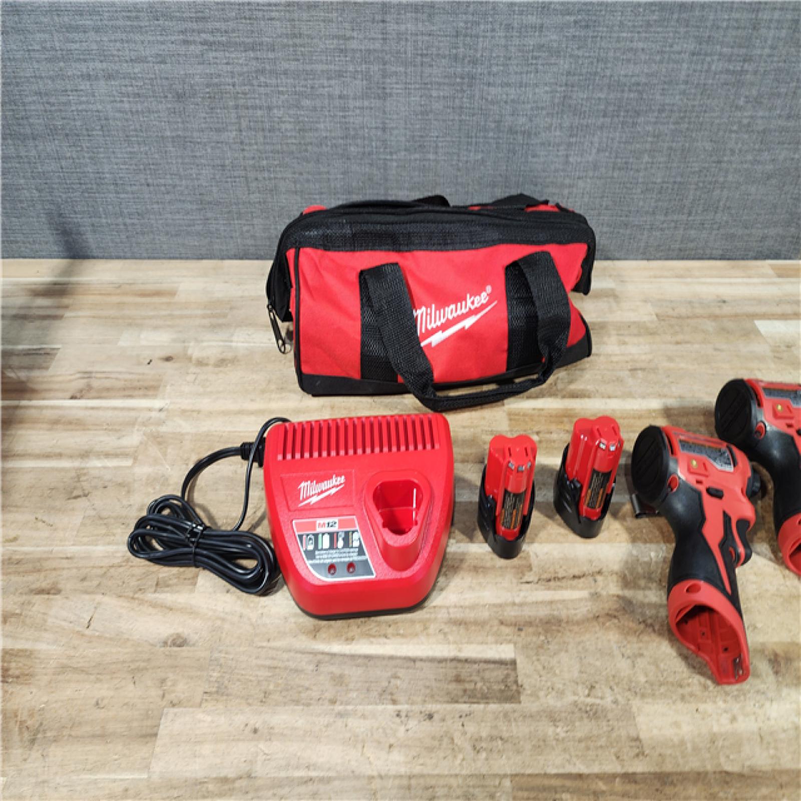 HOUSTON LOCATION - AS - IS Milwaukee 12-Volt Lithium-Ion Brushless Cordless Subcompact Drill and Impact Driver Combo Kit
