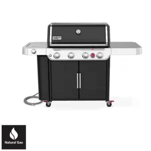 DALLAS LOCATION - Weber Genesis E-435 4-Burner Natural Gas Grill in Black with Side Burner