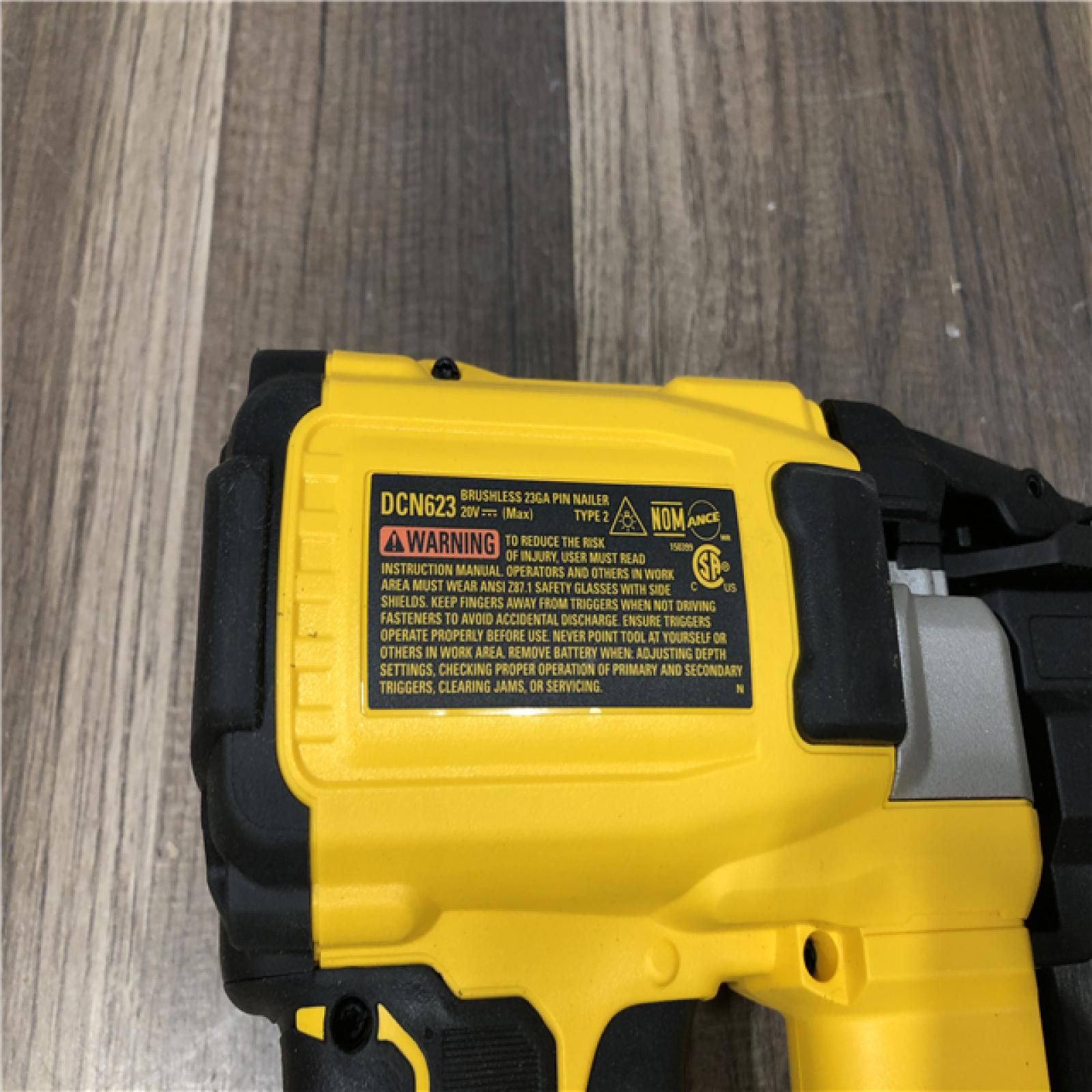 AS-IS DEWALT ATOMIC 20V MAX Lithium Ion Cordless 23 Gauge Pin Nailer Tool Only