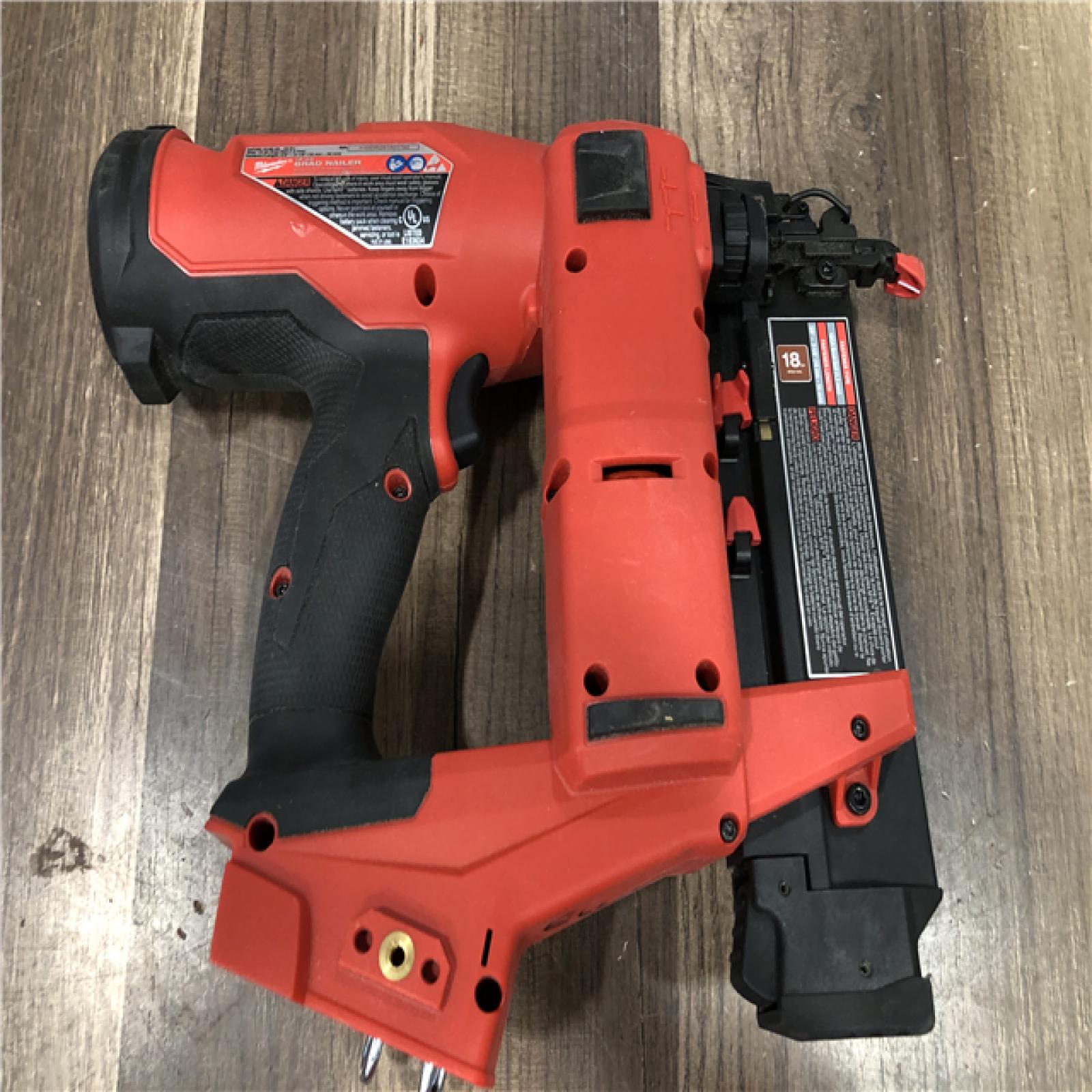 AS-IS Milwaukee FUEL 18-Volt Lithium-Ion Brushless Cordless Gen II 18-Gauge Brad Nailer (Tool-Only)