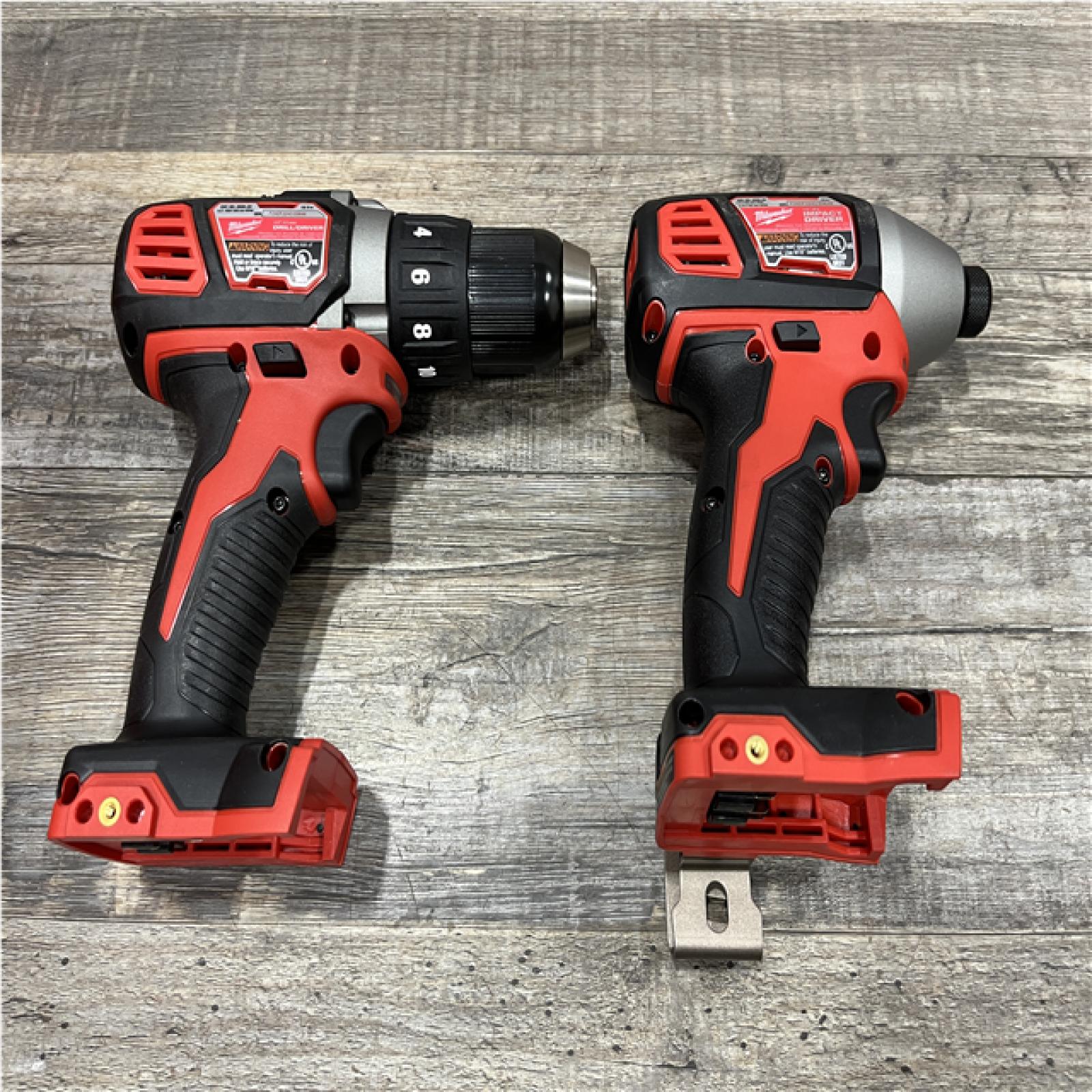 AS-IS Milwaukee 18V Lithium-Ion Cordless Drill Driver/Impact Driver Combo Kit