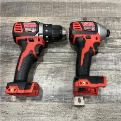 AS-IS Milwaukee 18V Lithium-Ion Cordless Drill Driver/Impact Driver Combo Kit
