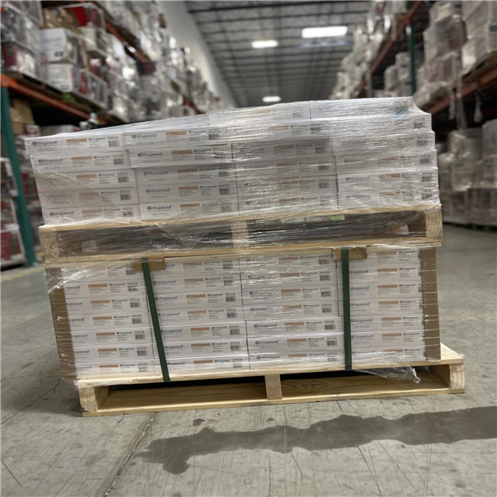 DALLAS LOCATION- NEW! Lifeproof Fresh Oak 6 MIL x 8.7 in. W x 48 in. L Click Lock Flooring (20.1 sqft/case) PALLET (50 cases/ units)