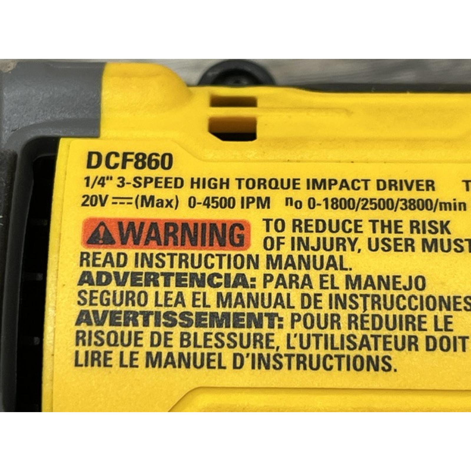 AS-IS DEWALT 20V MAX XR Cordless Impact Driver (Tool Only)