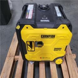 CALIFORNIA AS-IS CHAMPION 6500-Watt Recoil Start Gasoline and Propane Powered Dual Fuel Inverter Portable Generator