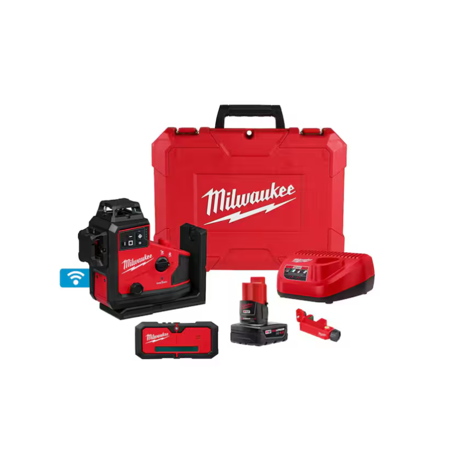NEW! MILWAUKEE M12 12-Volt Lithium-ion Cordless 125 ft. Green 360° 3-Plane Laser Level