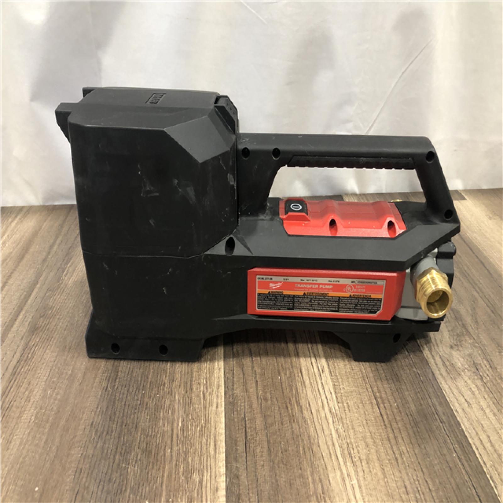 AS-IS Milwaukee 18-Volt 1/4 HP Lithium-Ion Cordless Transfer Pump (Tool Only)
